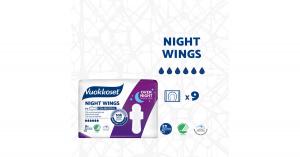 Podpaski ze skrzydełkami na noc WHITE NIGHT WINGS, 9 sztuk