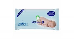 Chusteczki wodne Aqua Water Wipes, 50 szt., miękkie zamknięcie