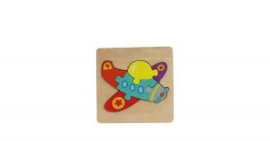 Drewniane puzzle, Samolot, 6 elementów