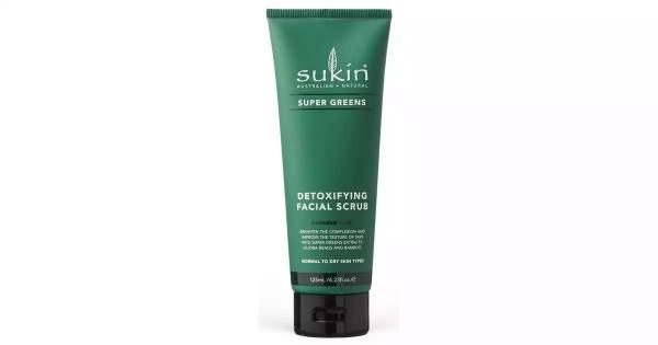 SUPER GREENS, Detoksykujący scrub do twarzy, 125 ml