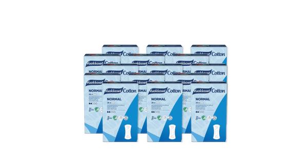 KARTON 390 wkładek higienicznych COTTON NORMAL (15 op. po 26 szt.)