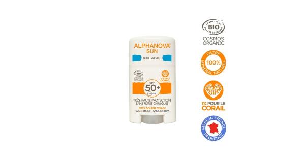 Krem przeciwsłoneczny w sztyfcie z filtrem SPF50+, niebieski, 12 g