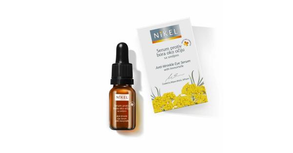 Przeciwzmarszczkowe serum pod oczy z kwiatem Immortelle, 10 ml