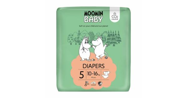 Pieluszki ekologiczne dla dzieci rozmiar 5 (10-16 kg), 40 sztuk