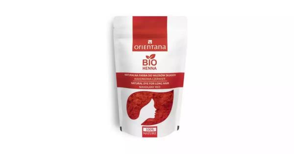 BIO Henna do włosów, Mahoniowa Czerwień, 100 g