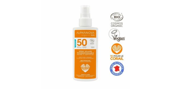 Mineralny spray przeciwsłoneczny z filtrem SPF50, 125 g