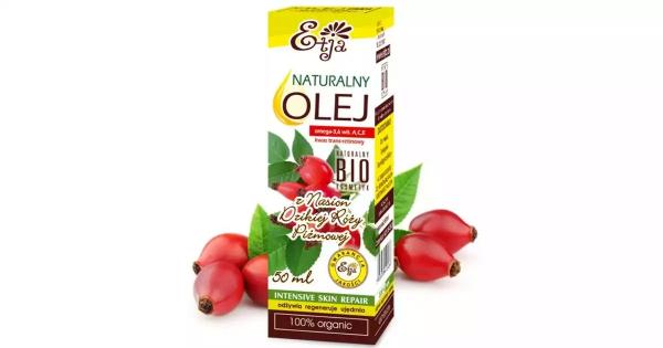 BIO Naturalny olej z nasion dzikiej róży piżmowej (omega-3,6 oraz witaminy A,C,E), 50 ml