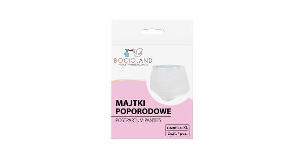 Majtki poporodowe siateczkowe rozmiar XL, 2 sztuki