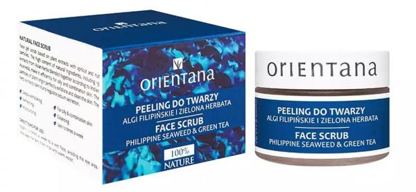 Naturalny żelowy peeling do twarzy, Algi Filipińskie i Zielona Herbata, 50 g