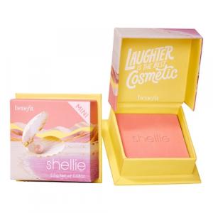 Benefit Cosmetics - Mini Shellie - Mini Róż Do Policzków W Ciepłym Odcieniu Różowej Muszli - Box O' Powder Shellie Mini - Dla Kobiet