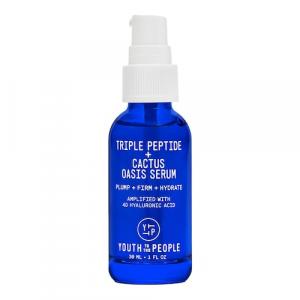 Youth To The People - Triple Peptide + Cactus Oasis Serum - Nawilżające Serum Do Twarzy I Szyi - The Youth Oasis Cactus Serum 30ml - Dla Kobiet
