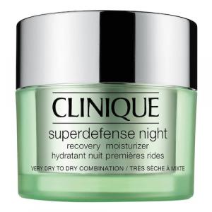 Clinique - Superdefense Night Recovery Moisturizer - Krem Na Noc - Suchá Až Smíšená Pleť - 50 ml - Dla Kobiet