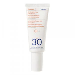 Korres - Yoghurt Krem - Żel Ochronny Do Twarzy Spf30 - Sun Yog. Face Cream Spf30 - Dla Kobiet