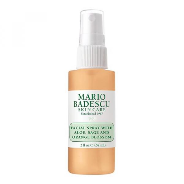 Mario Badescu - Facial Spray With Aloe, Sage And Orange Blossom - Minimgiełka Do Twarzy - Orange Mini Spray Orange Blossom 59ml - Dla Kobiet