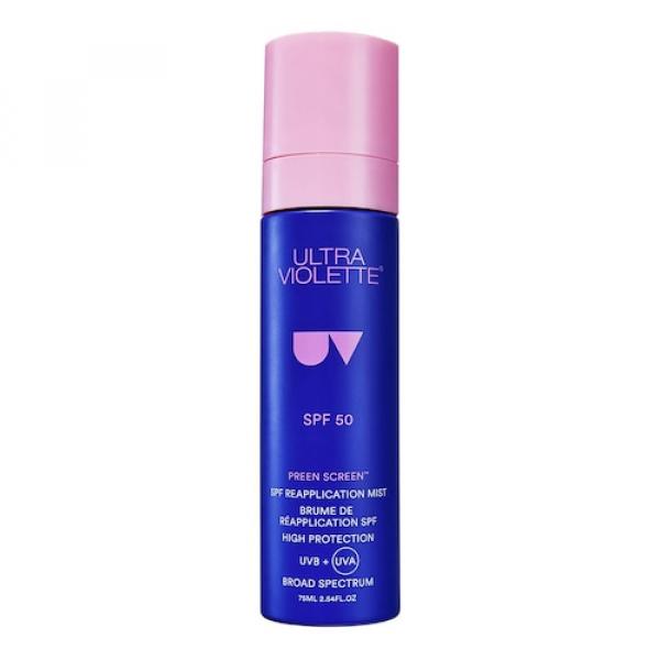 Ultra Violette - Preen Screen Spf50 - Przeciwsłoneczna Mgiełka Do Twarzy - Skinscreen Preen Screen Spf50 Mist 75ml - Dla Kobiet