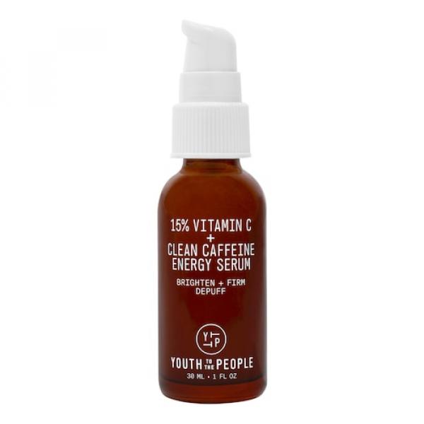 Youth To The People - 15% Vitamin C+ Clean Caffeine Energy Serum – Serum Energetyzujące Z Kofeiną - Yerba Mate Vitamin C+ Energy Serum 30ml - Dla Kobi