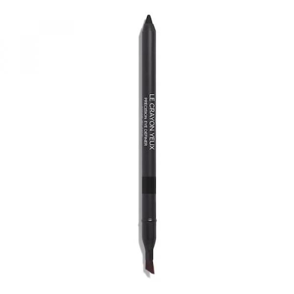 Chanel - Le Crayon Yeux - Precyzyjna Kredka Do Oczu Z Pędzelkiem - Crayon Yeux 01 Noir Black - Dla Kobiet