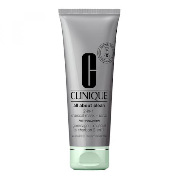 Clinique - All About Clean 2-in-1 Charcoal Pielęgnacja Twarzy + Scrub - Pielęgnacja Twarzya Oczyszczająca - All About Clean Charc. Pielęgnacja Twarzy/