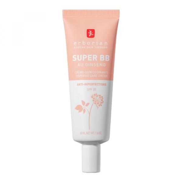 Erborian - Super Bb Au ginseng Nude – Kryjący Krem Korygujący Niedoskonałości - Bb Family Super Bb Clair 40ml - Dla Kobiet