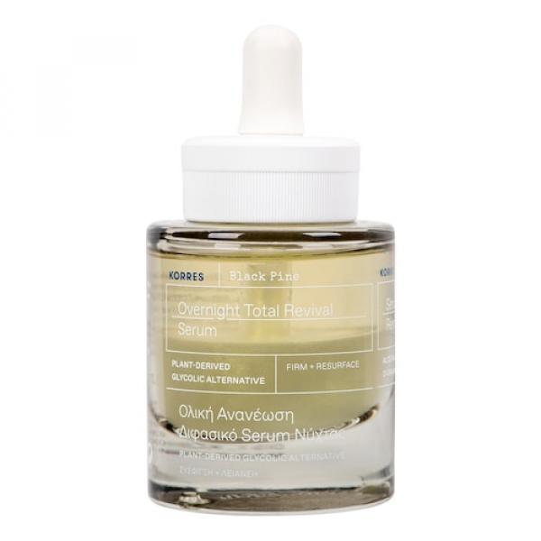 Korres - Black Pine - Ujędrniające Serum Do Twarzy Na Noc - Black Pine Night Serum - Dla Kobiet