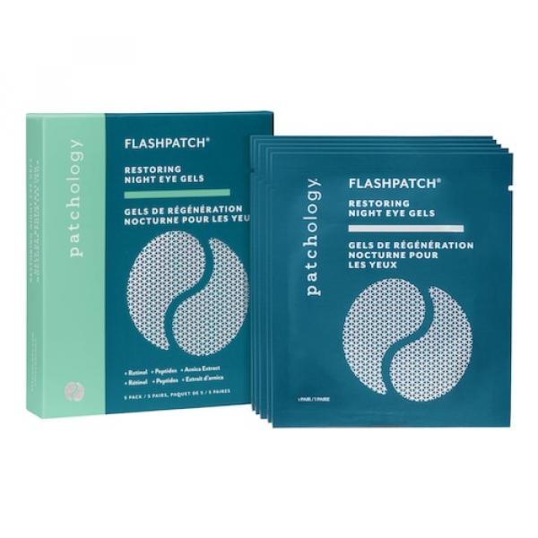 Patchology - Restoring Night Eye gels - Żelowe Płatki Na Noc Pod Oczy Format Podróżny - 5 Paires - Dla Kobiet