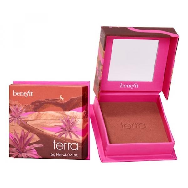 Benefit Cosmetics - Terra - Róż Do Policzków W Odcieniu Złotoczerwonej Cegły - Box O' Powder Terra Full Size - Dla Kobiet