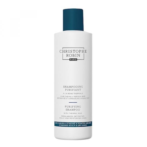 Christophe Robin - Szampon Oczyszczający Z Błotem Termalnym - Szampon Detoksykujący - Purifying Mud Shampoo 250ml - Dla Kobiet