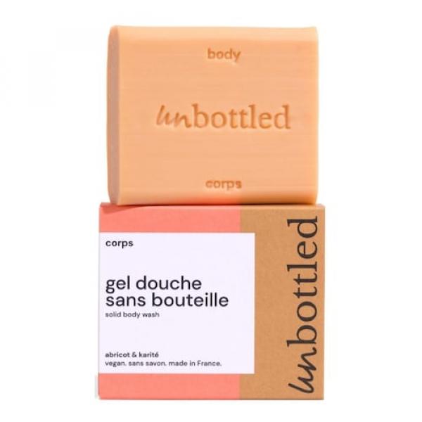 Unbottled - gel Douche Sans Bouteille Abricot & Karité – Kostka Myjąca Do Ciała - Shower Bar - Apricot & Shea 132g - Dla Kobiet