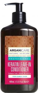 Arganicare Keratin Odżywka bez spłukiwania do kręconych włosów 400 ml