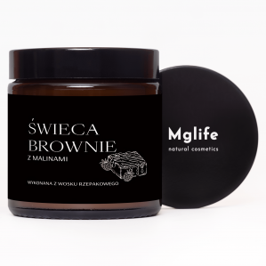 Mglife Świeca brownie z malinami 120 ml