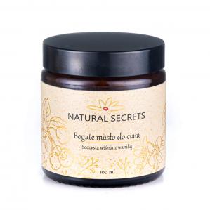 Natural Secrets Bogate masło do ciała soczysta wiśnia z wanilią 100 ml