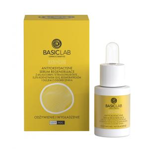 BasicLab Antyoksydacyjne serum regenerujące odżywienie i wygładzenie 15 ml OUTLET (data ważności do 05.2024r.)