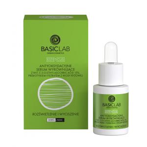 BasicLab Antyoksydacyjne serum wyrównujące rozświetlenie i wyciszenie 15 ml