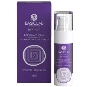 BasicLab Korygujące serum z retinalem 0,07% redukcja i stymulacja 30 ml