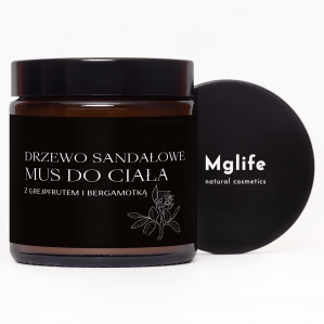 Mglife Mus do ciała drzewo sandałowe z grejpfrutem i bergamotką 120 ml