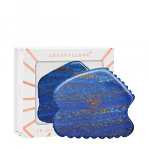 CRYSTALLOVE Contour gua sha płytka do masażu twarzy z lapis lazuli