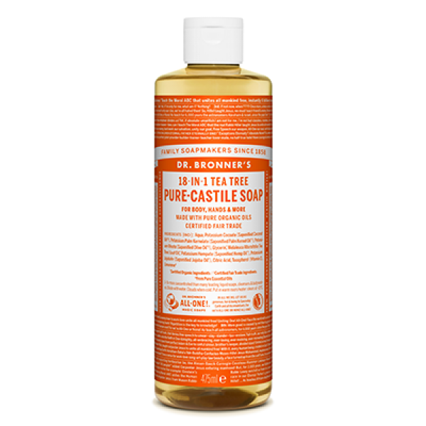 Dr. Bronner's Mydło w płynie 18w1 Drzewo herbaciane 475 ml