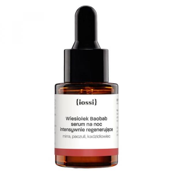 Iossi Serum intensywna, nocna regeneracja Wiesiołek i baobab 10 ml