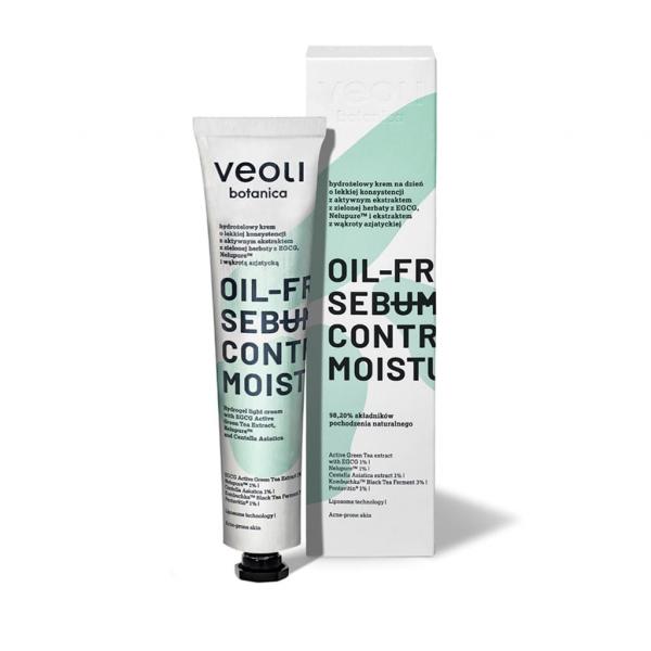 Veoli Botanica Oil-Free Sebum Control Moisturizer - Hydrożelowy krem o lekkiej konsystencji 50 ml