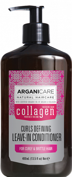 Arganicare Collagen Odżywka bez spłukiwania definiująca loki 400 ml