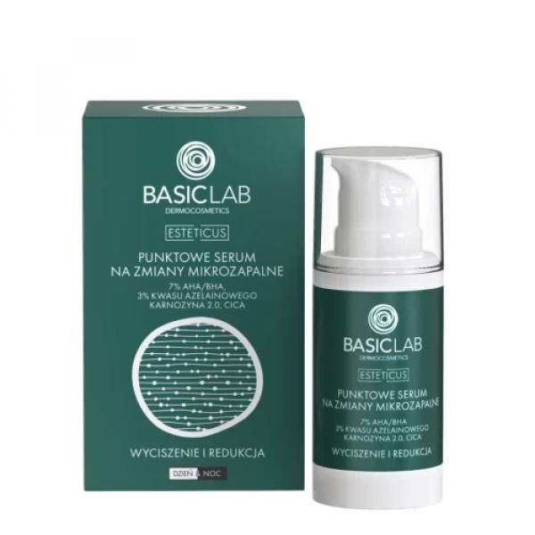 BasicLab Punktowe serum na zmiany mikrozapalne wyciszenie i redukcja 15 ml