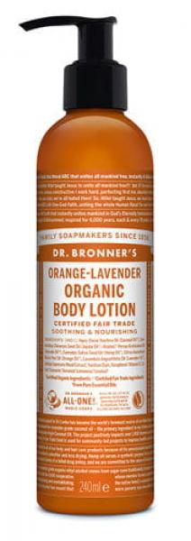 Dr. Bronner's Balsam do ciała i rąk Pomarańcza lawenda 240 g