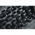 Hantla ogumowana HEX 25 kg - Bauer Fitness
