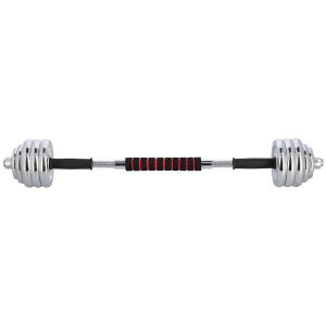 Sztangielki-sztanga w walizce chrom 2 x 15 kg STC30 - HMS