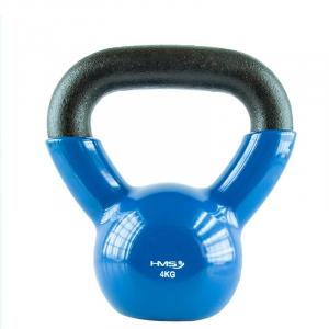 Hantla winylowa żeliwna kettlebell 4 kg - HMS