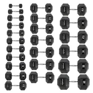 Hantla stalowa gumowana Hex Pro 45 kg - HMS