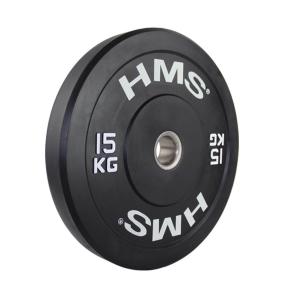 Obciążenie olimpijskie gumowane BBR15 15 kg - HMS