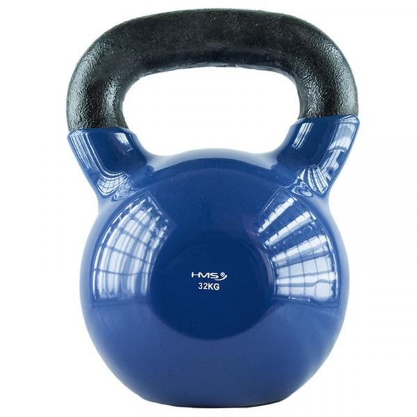 Hantla winylowa żeliwna kettlebell 32 kg - HMS