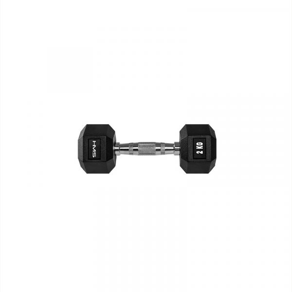 Hantla stalowa gumowana Hex Pro 2 kg - HMS