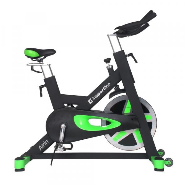 Rower spiningowy Airin czarno-srebrny - Insportline